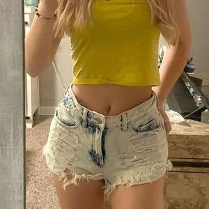 High rise Short shorts